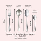 Stainless Steel Cutlery Set with Stand