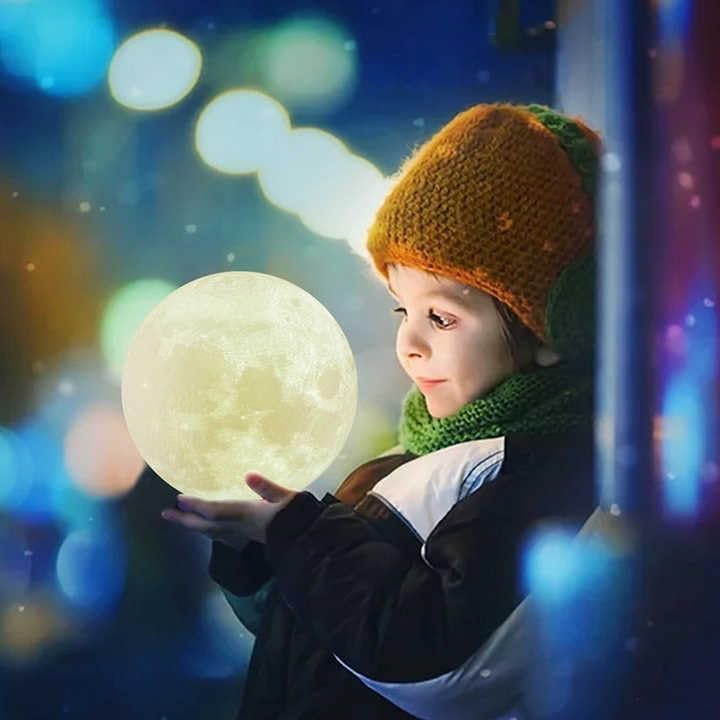 Touch Control LED Moon Night Lamp