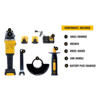 18V Cordless Brushless 4" Angle Grinder Kit