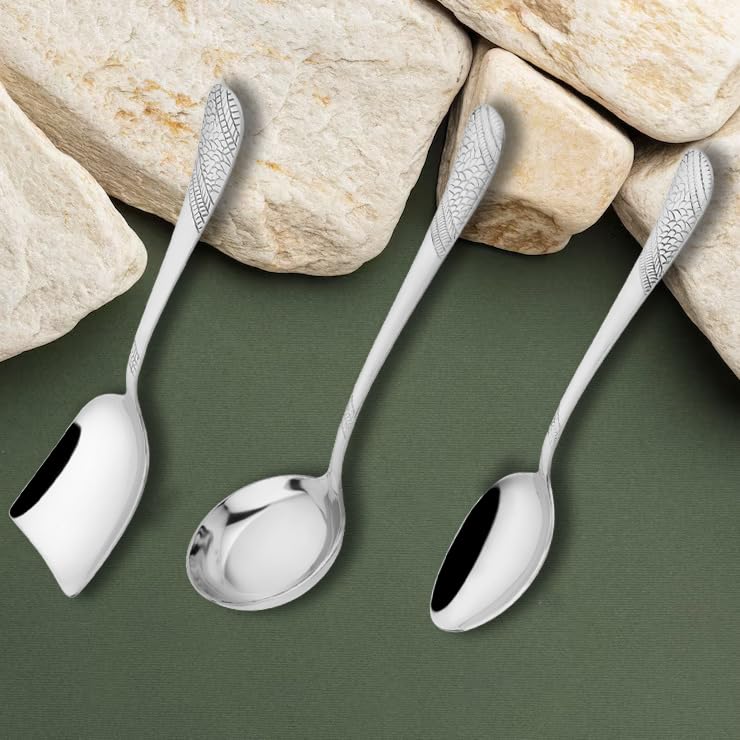 5 Pieces Stainless Steel Serving Spoon