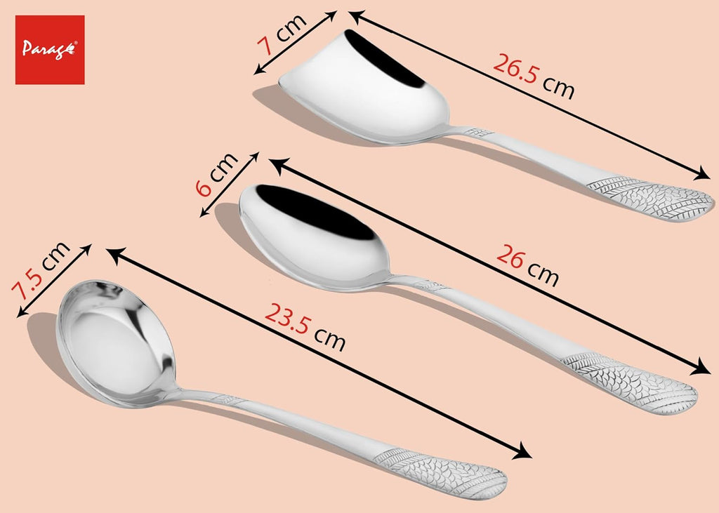 5 Pieces Stainless Steel Serving Spoon
