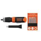 Cordless Screwdriver with 5 Fastening Bits & 1 Extender