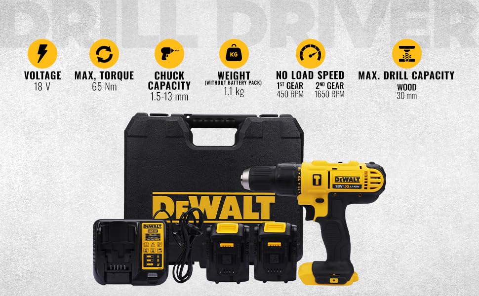 20V Max Cordless Hammer Drill Driver