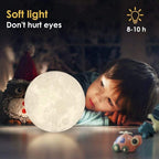 Touch Control LED Moon Night Lamp