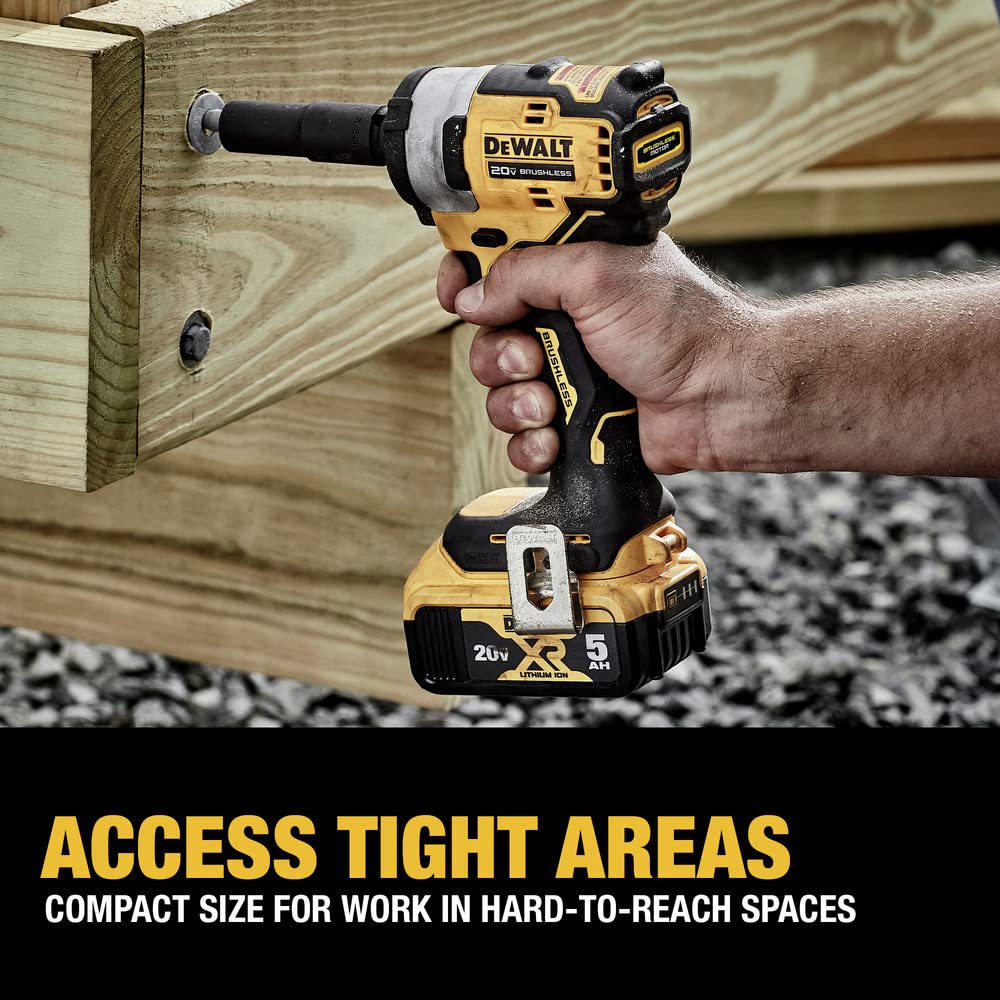 20V Cordless Brushless Compact Impact Wrench 1/2"