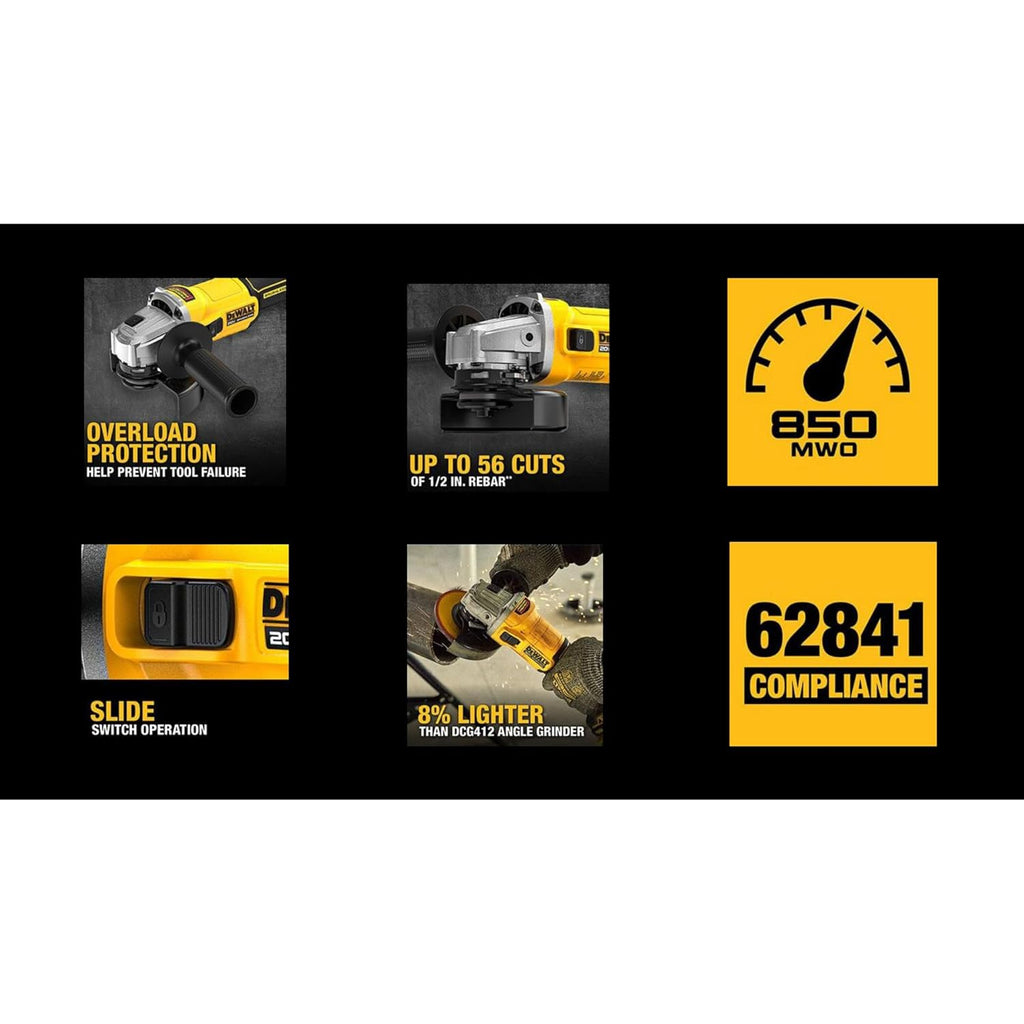 18V Cordless Brushless 4" Angle Grinder Kit