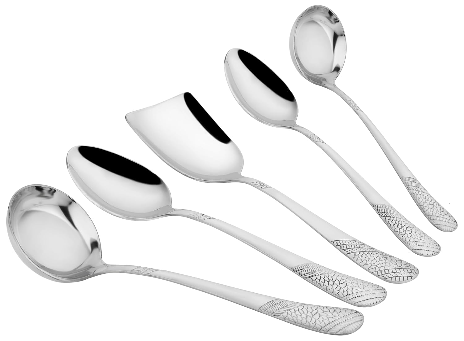 5 Pieces Stainless Steel Serving Spoon