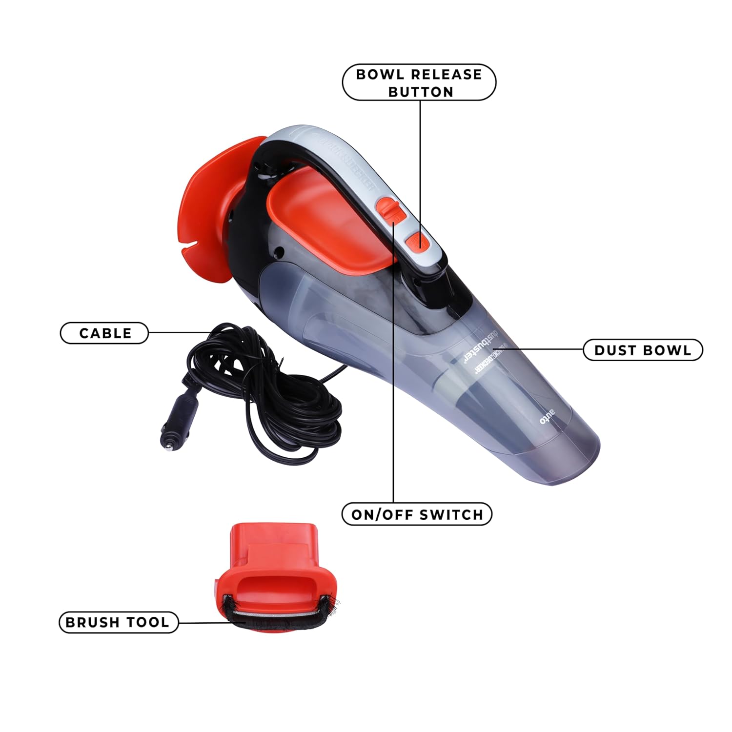 12V DC Car Vacuum Cleaner