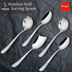 5 Pieces Stainless Steel Serving Spoon