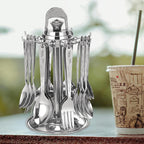 Stainless Steel Cutlery Set with Stand