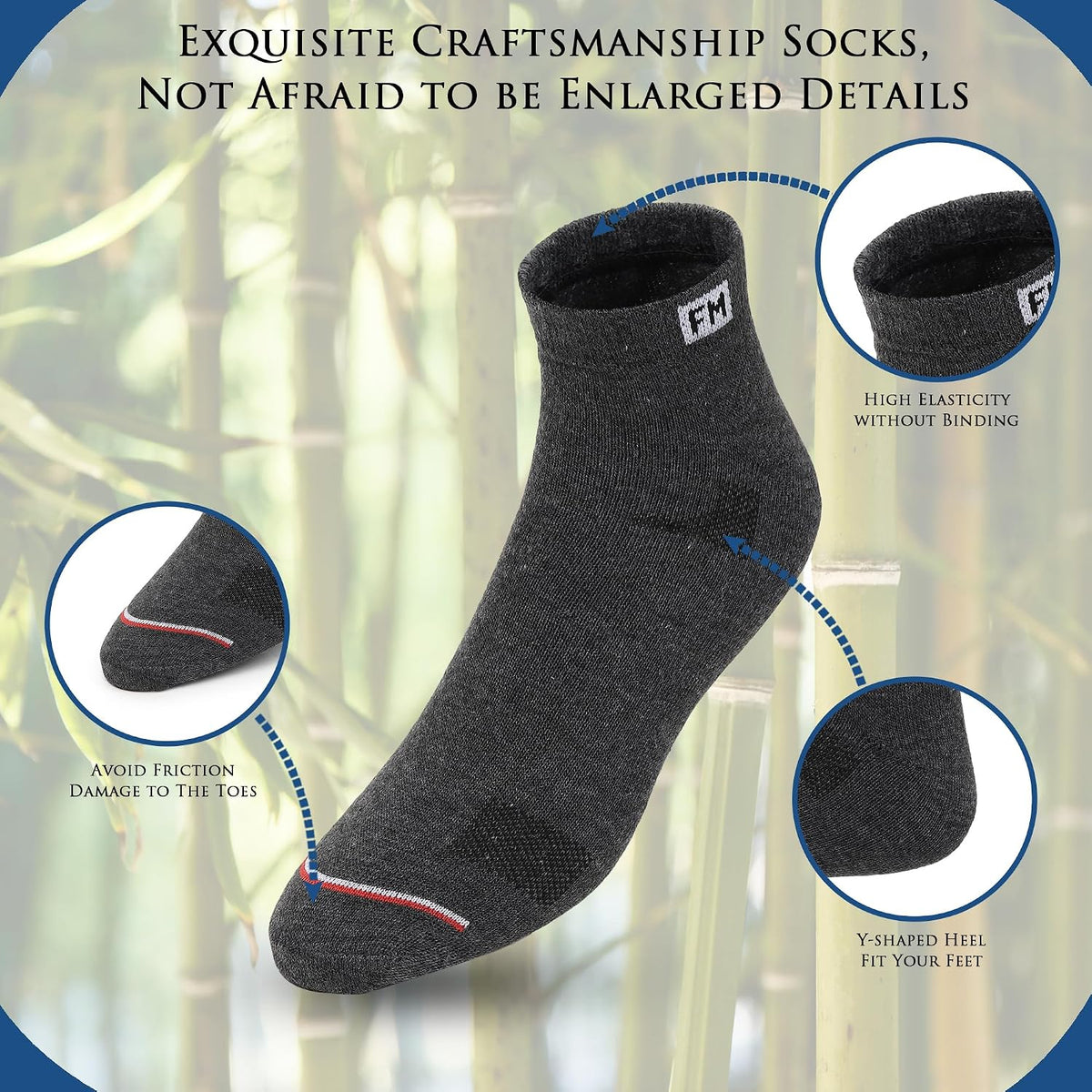 Ankle Cotton Socks 12 Pairs