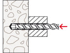 Hammer Fix N 8 x 80/40 S with countersunk head gvz