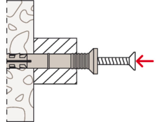 Hammer Fix N 8 x 80/40 S with countersunk head gvz