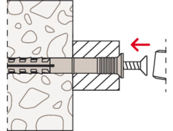 Hammer Fix N 8 x 80/40 S with countersunk head gvz
