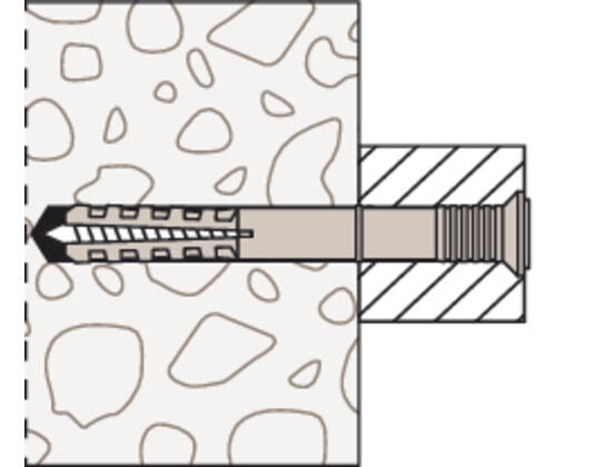 Hammer Fix N 8 x 80/40 S with countersunk head gvz