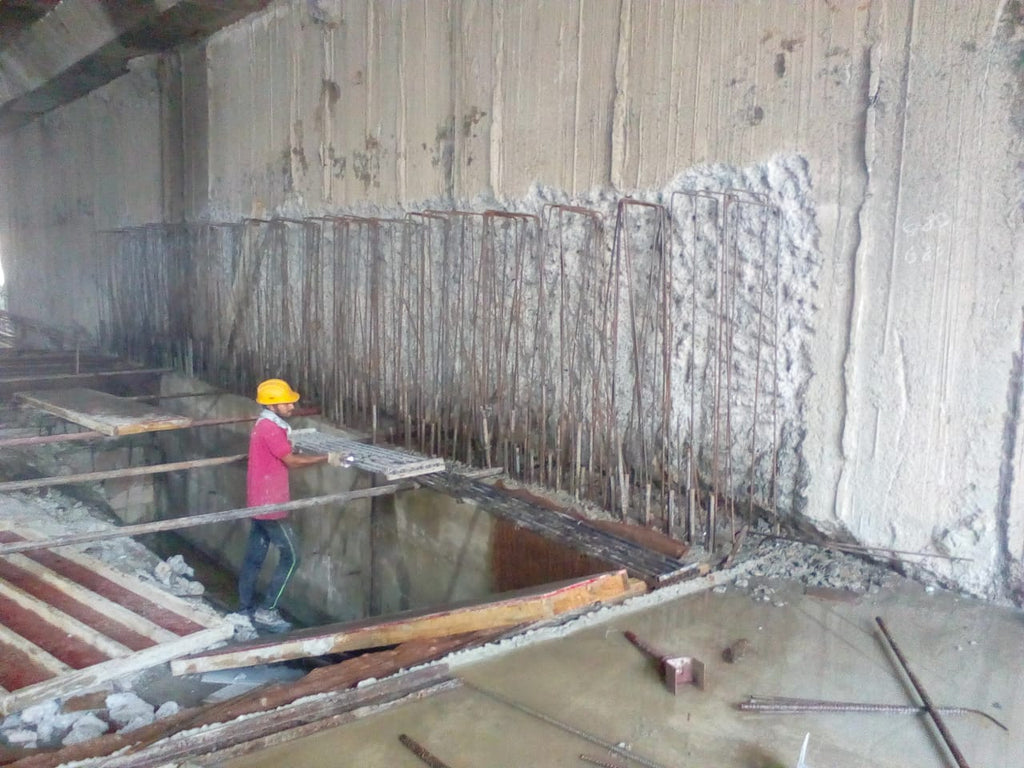 Large Dia Re-Bar / Bolt Grouting In Concrete