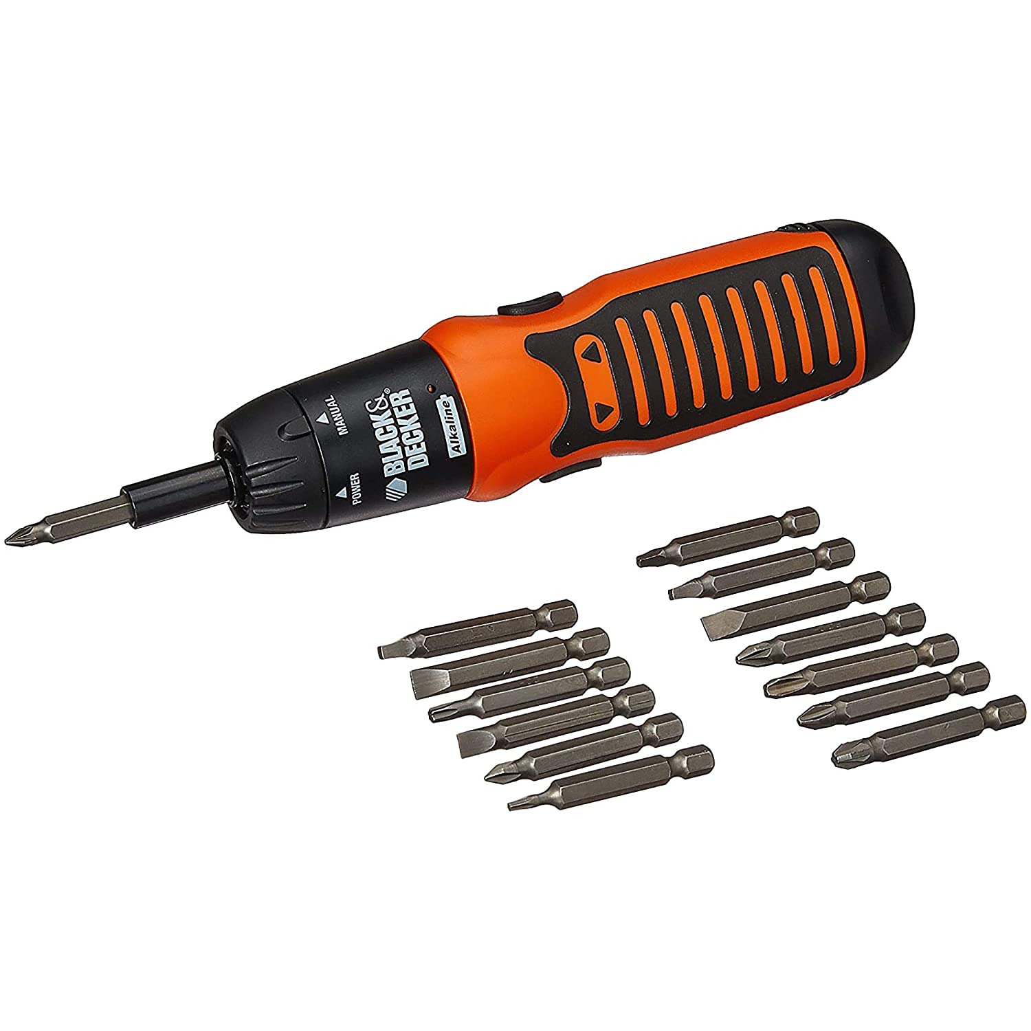 Cordless Screwdriver With Aa Batteries And 5 Fastening Bits
