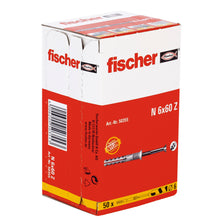 Load image into Gallery viewer, Fischer Hammer Fix N 6 x 60/10 S with countersunk head gvz
